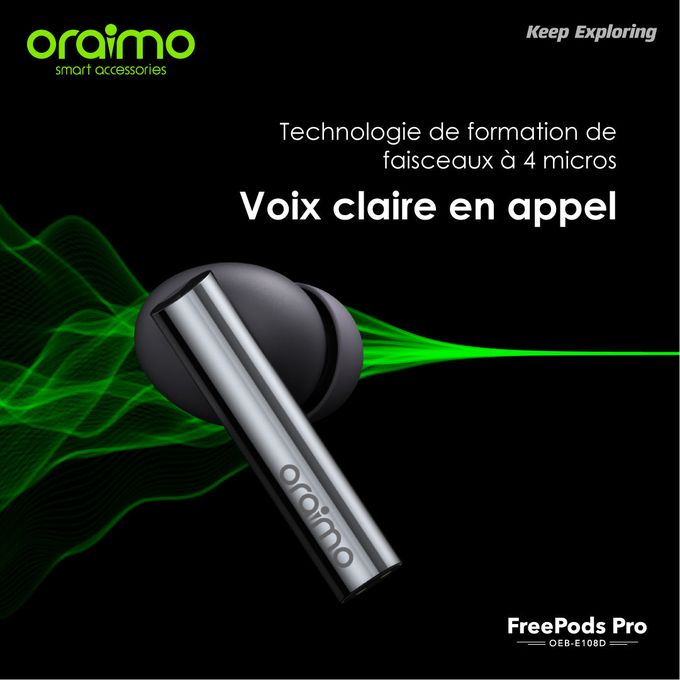 Oraimo FreePods Pro - Ecouteur Bluetooth 