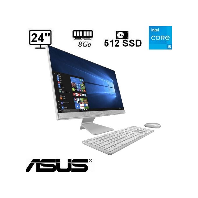 Asus Tout En Un, Professionnel - 23.8" - 512 Go - 8 Go-  Core I5