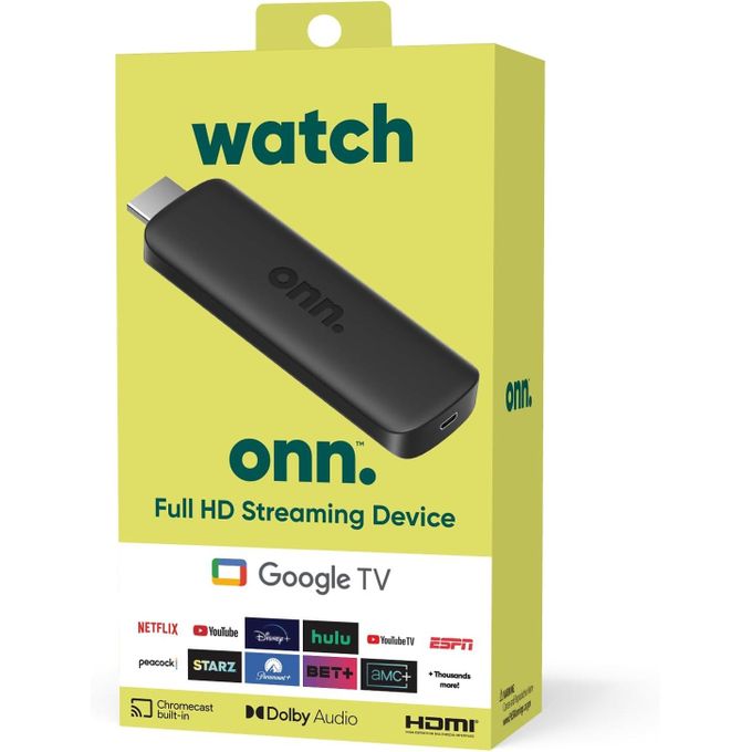 Onn TV Stick HD Android (Google TV) - 8Go - 2Go Ram