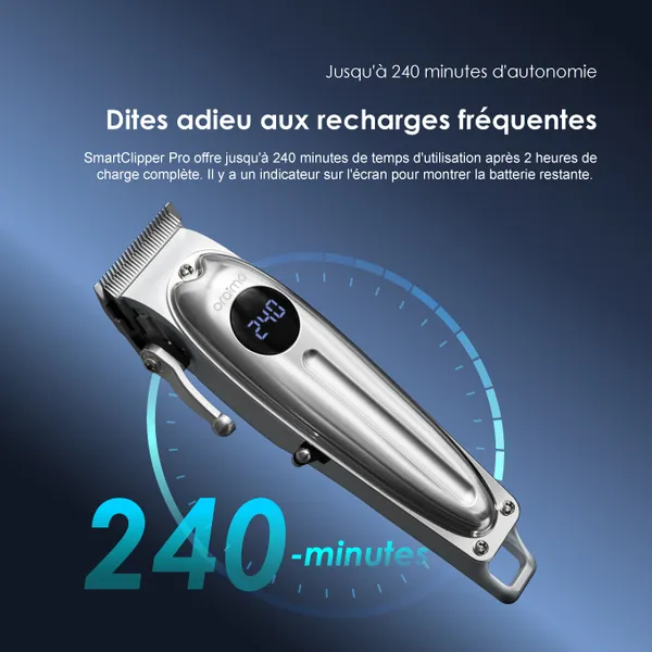 Oraimo Smart Clipper Pro - Tondeuse Professionnelle