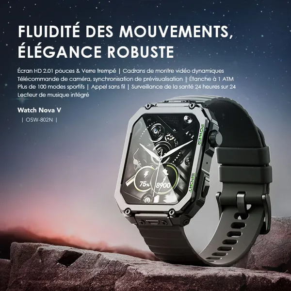Oraimo Watch Nova V - 2.01" - Montre Connectée