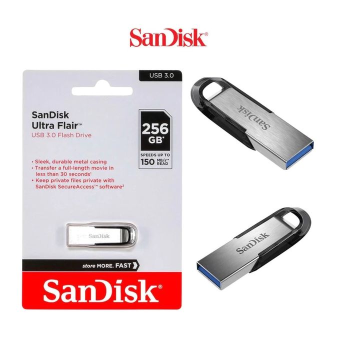 SanDisk Ultra Flair 3.0 - 64Go - Métal - Cle Usb