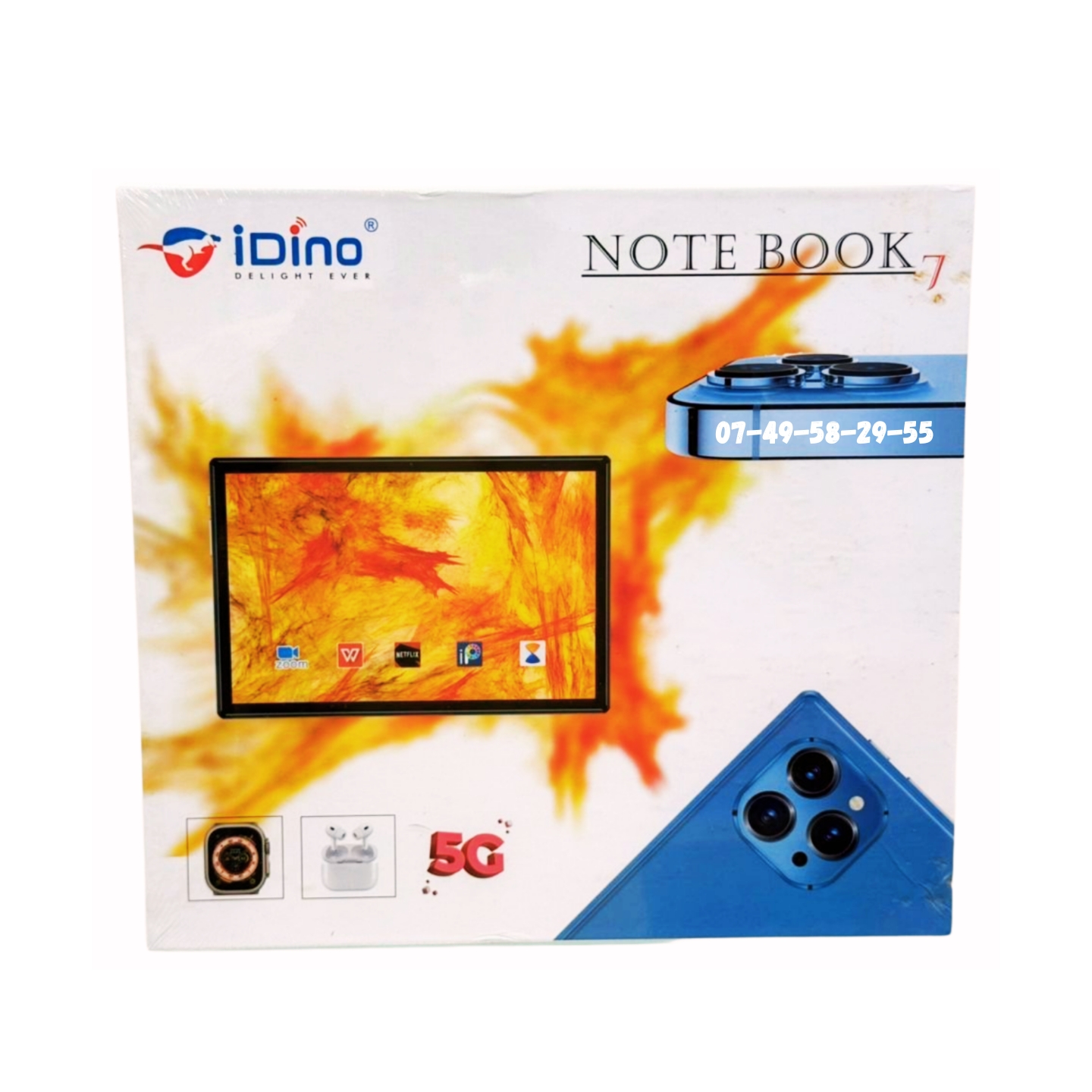 Tablette iDino Notebook 7 - 512GB - 8GB Ram - 10'' - 10 000 mAh
