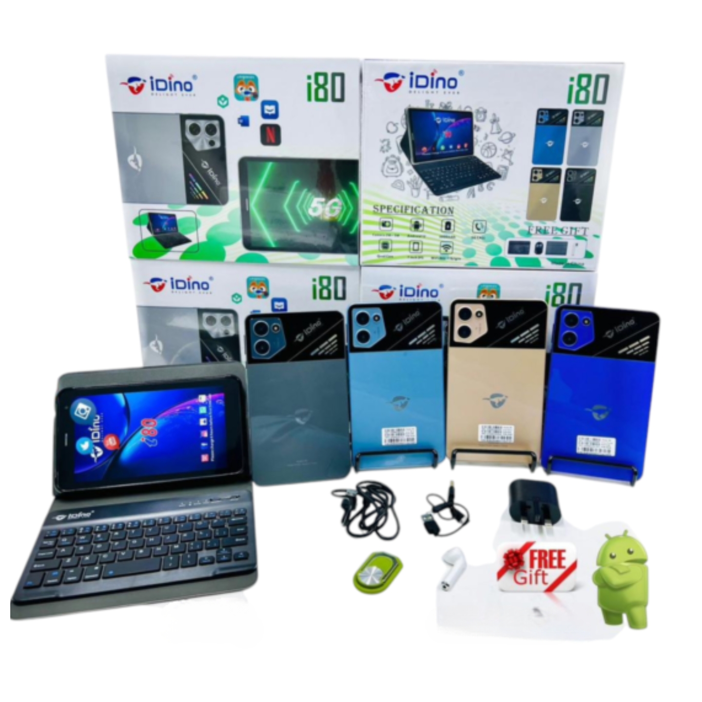 Tablette iDino i80 - 256GB - 6GB Ram - 8'' - 4 000 mAh