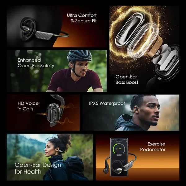 Oraimo OpenCirclet 2 - Ecouteur Bluetooth - Autonomie 16H