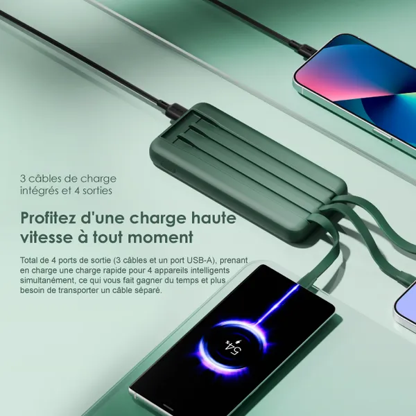 Oraimo Slice Link Powerbank 10000mAh - Charge Rapide 12W