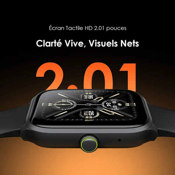 Oraimo Watch 5 Lite - Montre Connectée - Autonomie 7 Jours