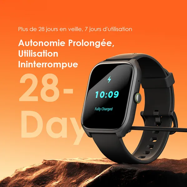 Oraimo Watch 5 Lite - Montre Connectée - Autonomie 7 Jours