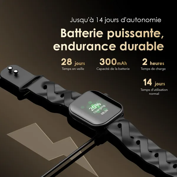Oraimo Watch Pro AM - Montre Connectée - Autonomie 14 Jours