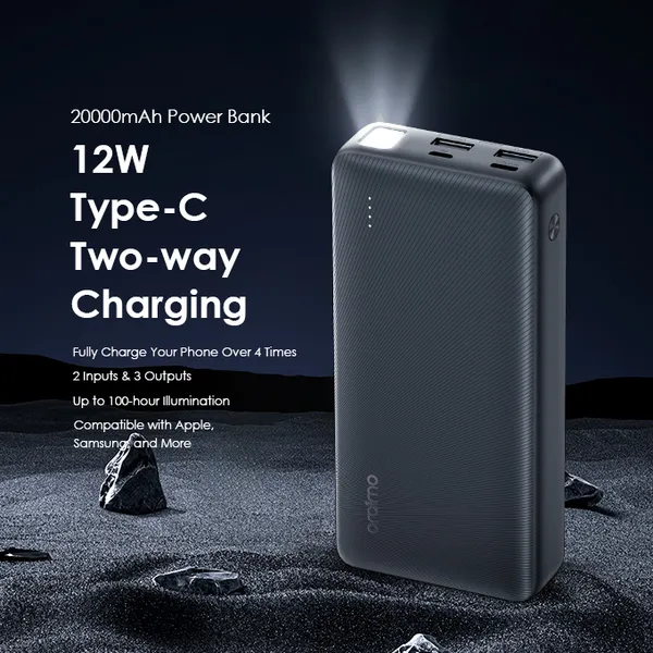 Oraimo Traveler 12 - 20000mAh  - PowerBank Charge Rapide 12W