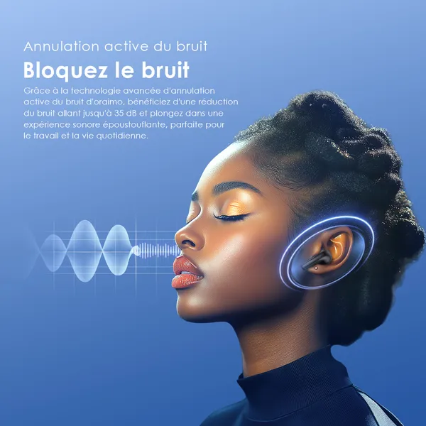 Oraimo SpaceBuds Z ANC - Ecouteur Bluetooth