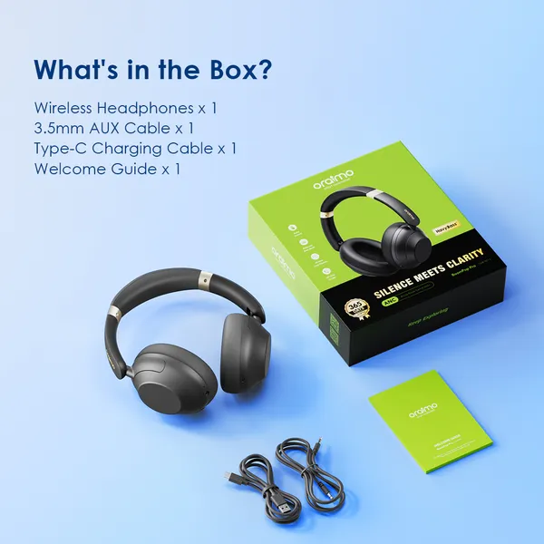 Oraimo BoomPop Pro ANC - Casque supra-auriculaire - Autonomie 82H