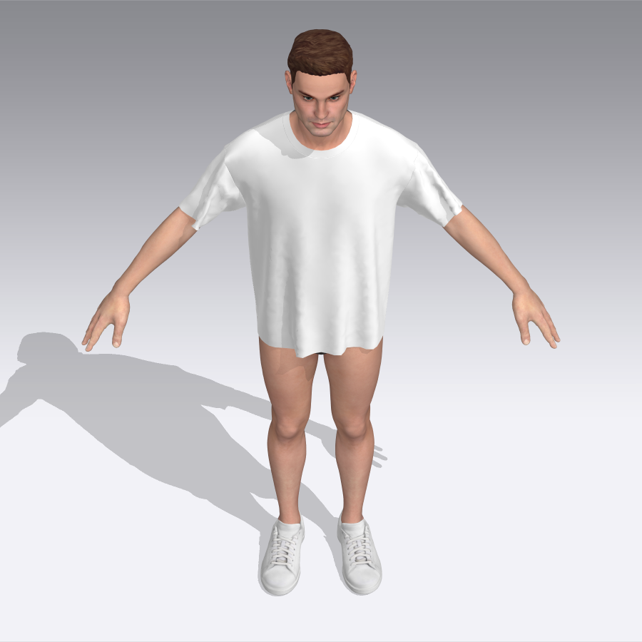 MENS RELAXED FIT CREW NECK PATTERN