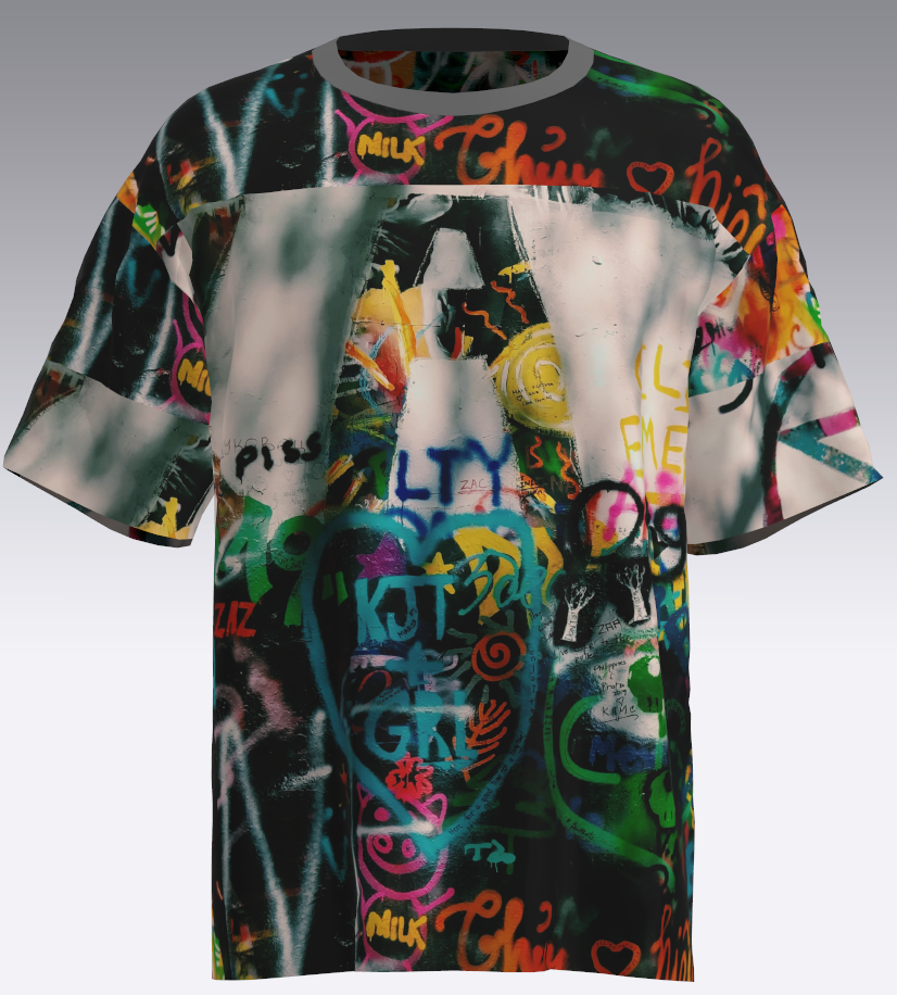 MENS RELAXED FIT CREW NECK PATTERN