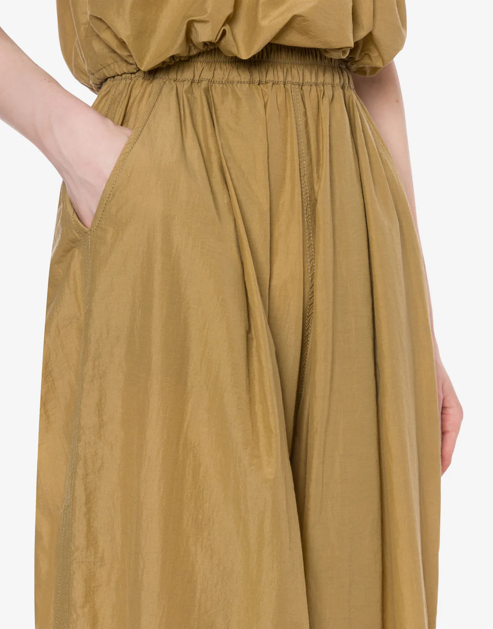 Tan Wide-Leg Pants
