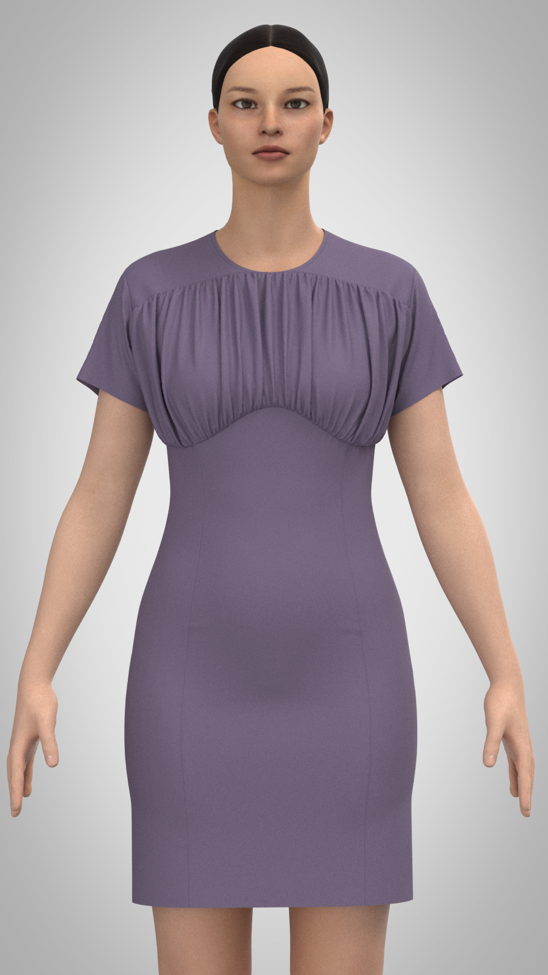 Short Sleeve Fitted Dress Pattern