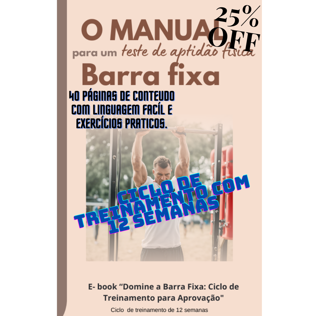 Manual da Barra fixa para Teste de Aptidão Física 