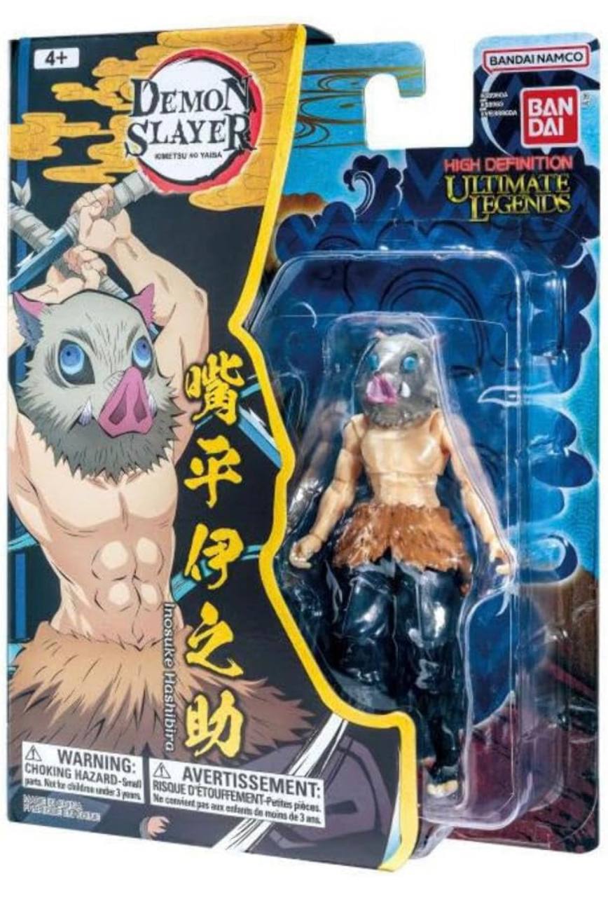 Set de 2 figuras: Inosuke Hashibira y Nezuko Kamado