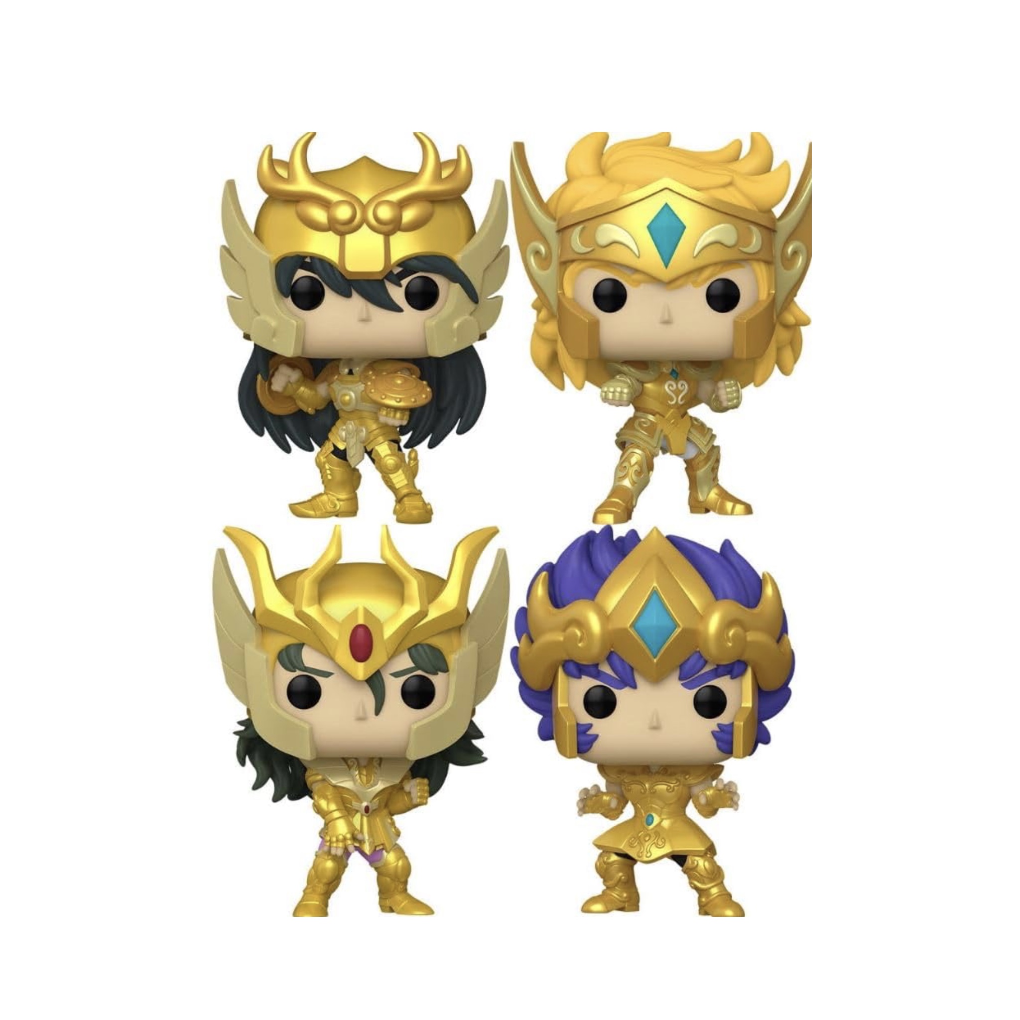 Set 4 Funko Pop! Caballeros del Zodíaco