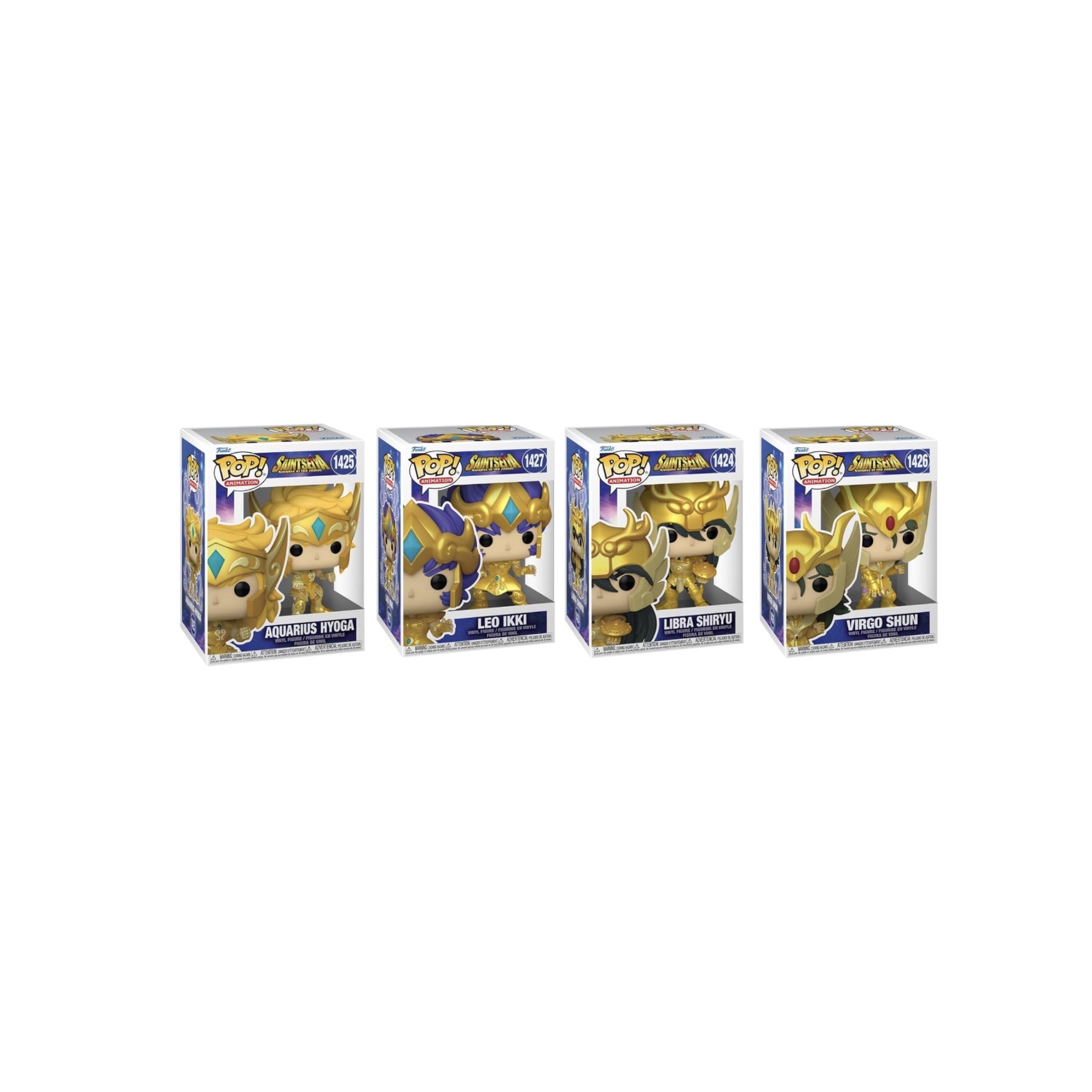 Set 4 Funko Pop! Caballeros del Zodíaco
