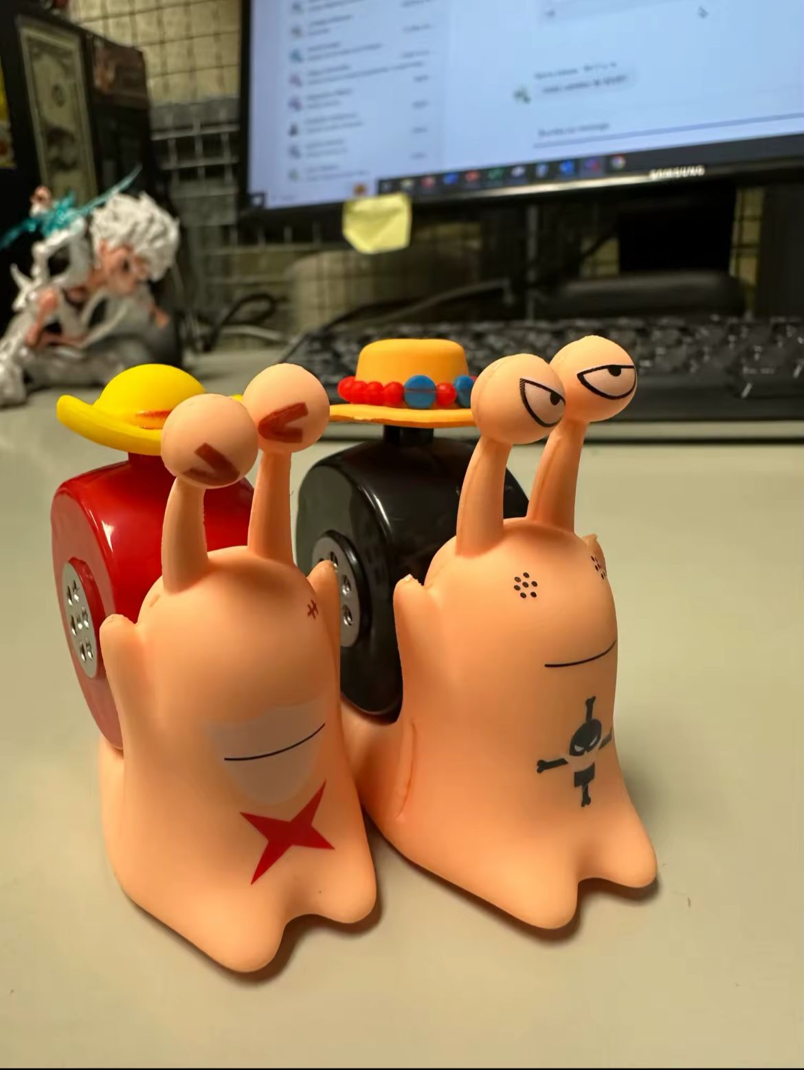 Set de 3 caracoles de One Piece