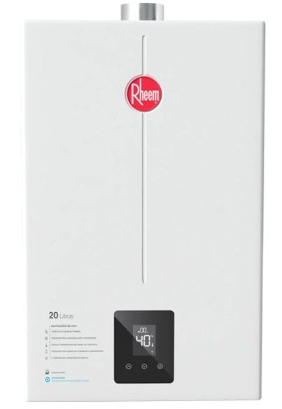 Aquecedor a Gás GLP Digital 20 Litros Branco