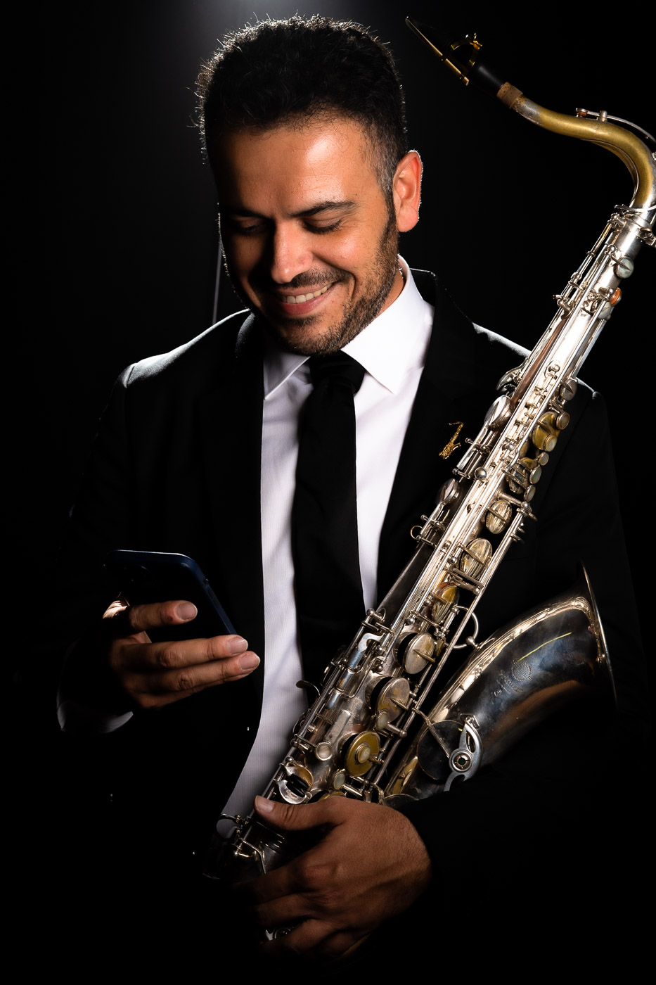 Sesión músico en estudio