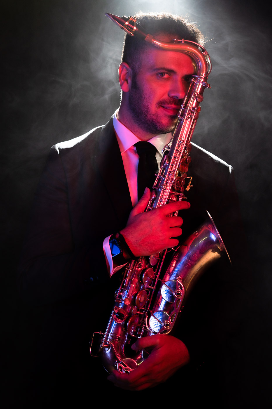 Sesión músico en estudio