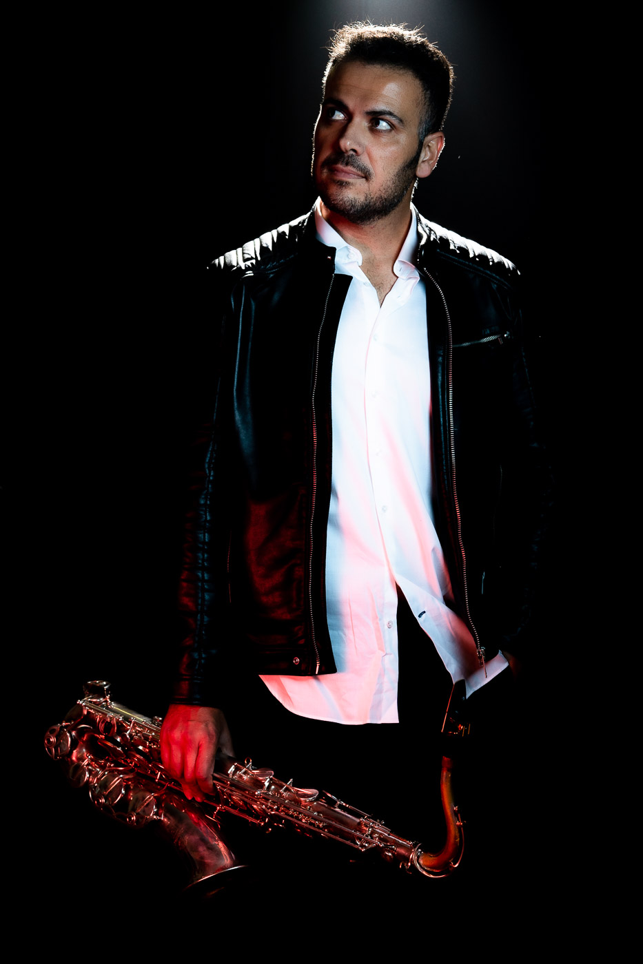 Sesión músico en estudio