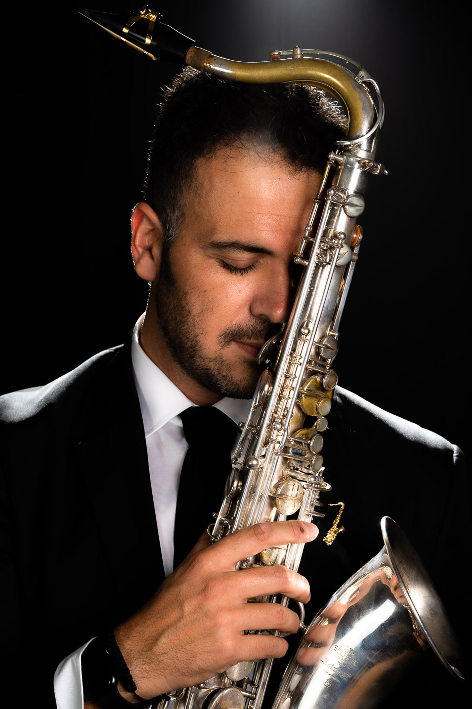 Sesión músico en estudio