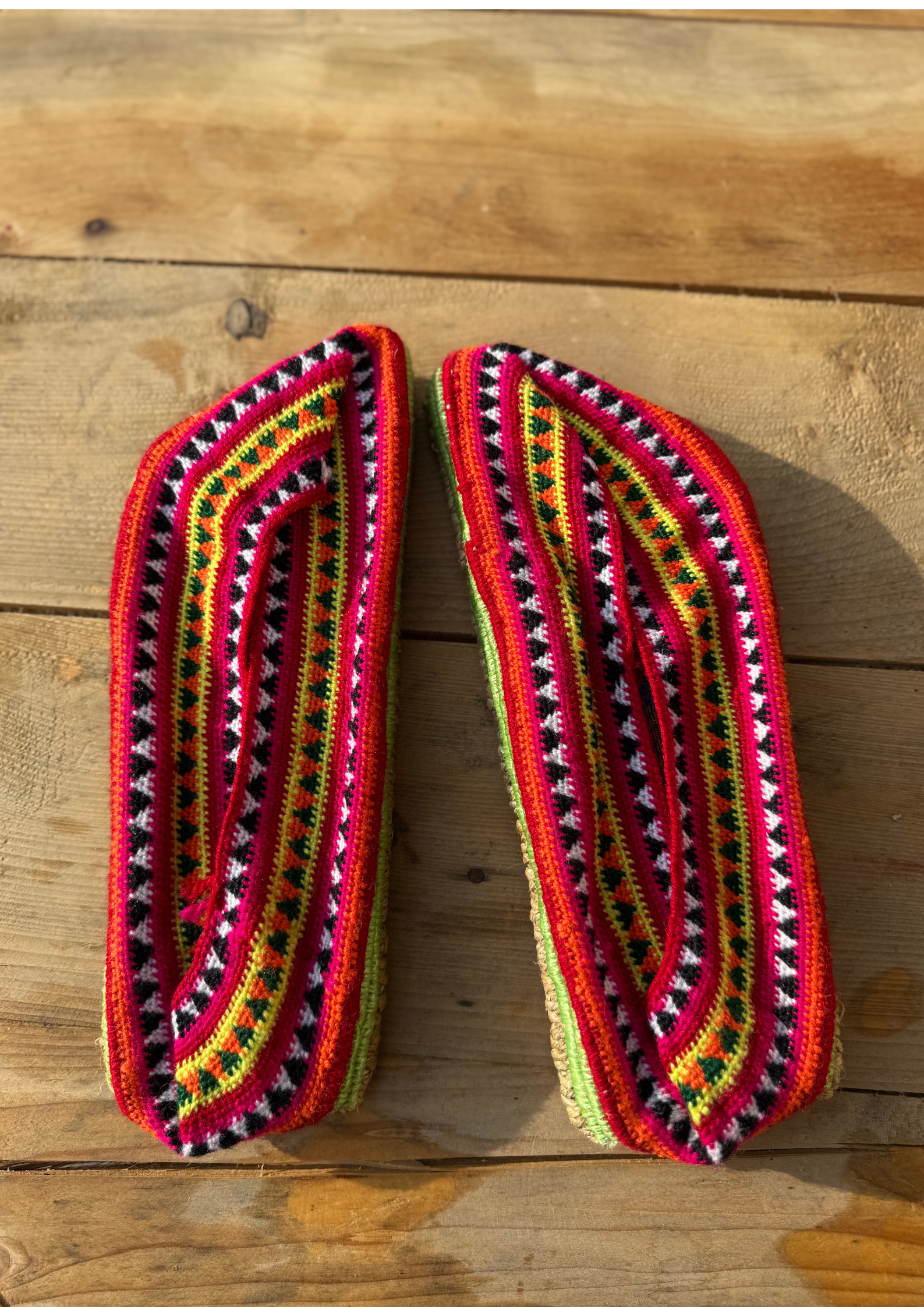 Handmade Himachali Poolen (with Hemp Sole)