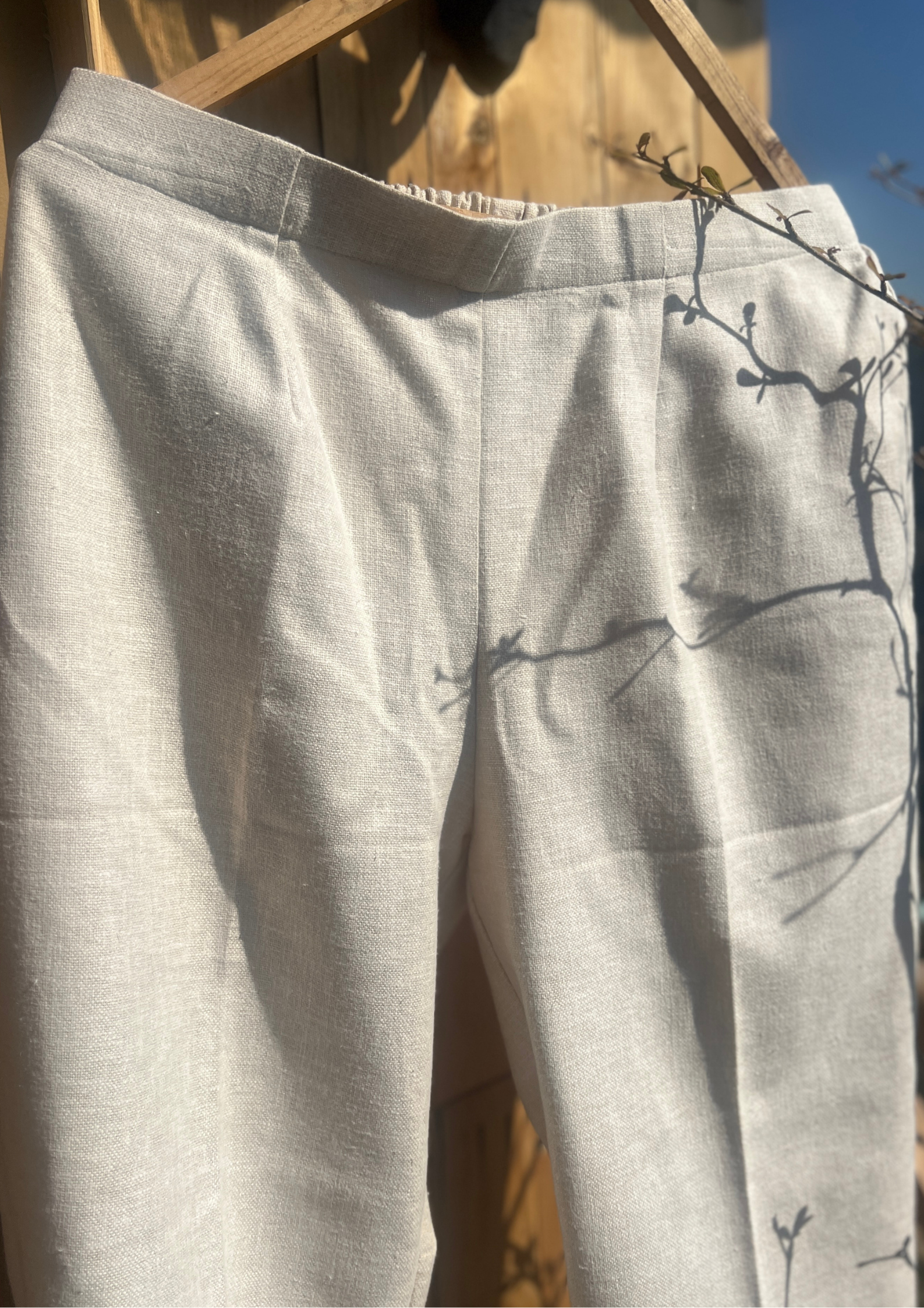 Cotton Straight-Fit Pants
