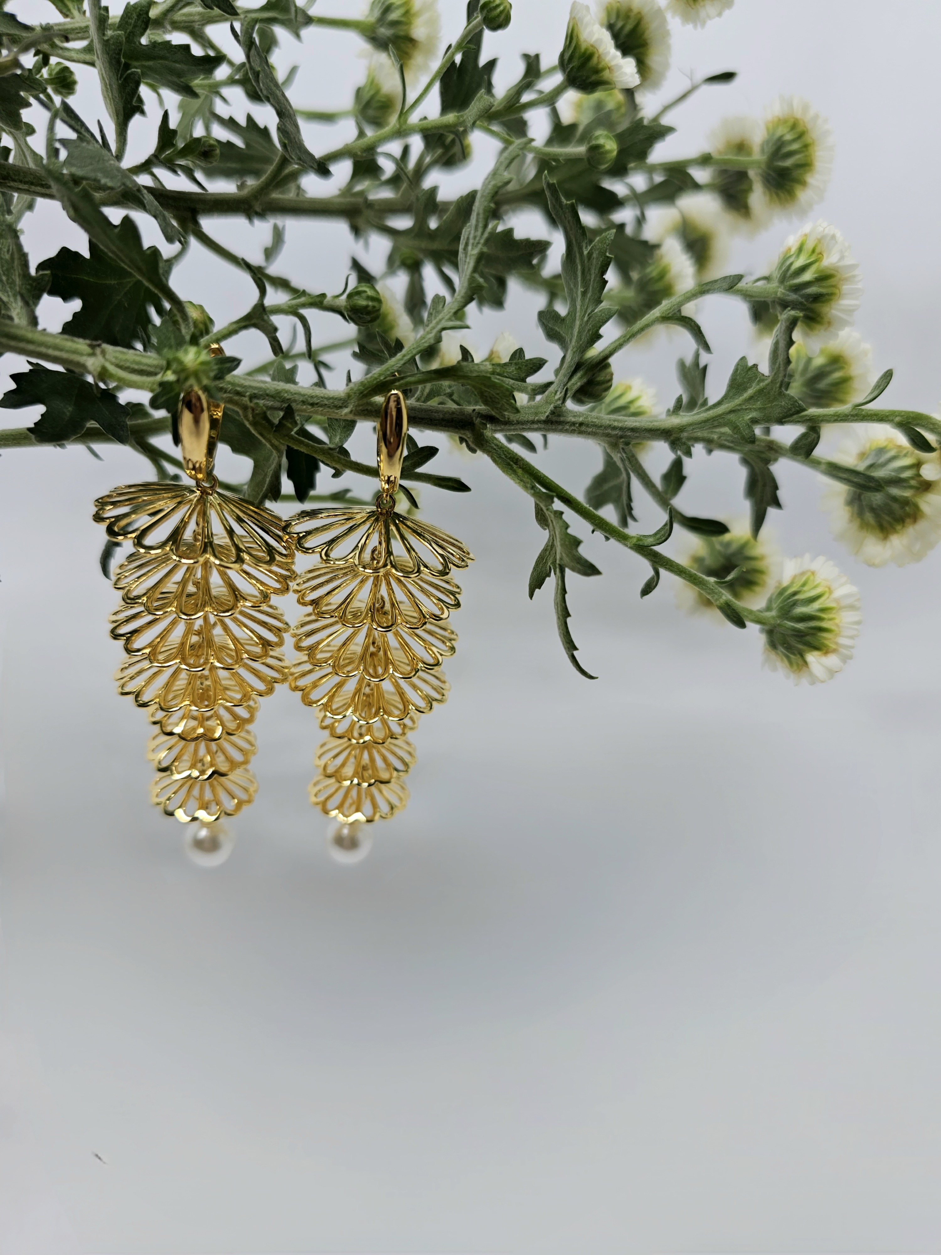 Cascading Petal Drops Earrings