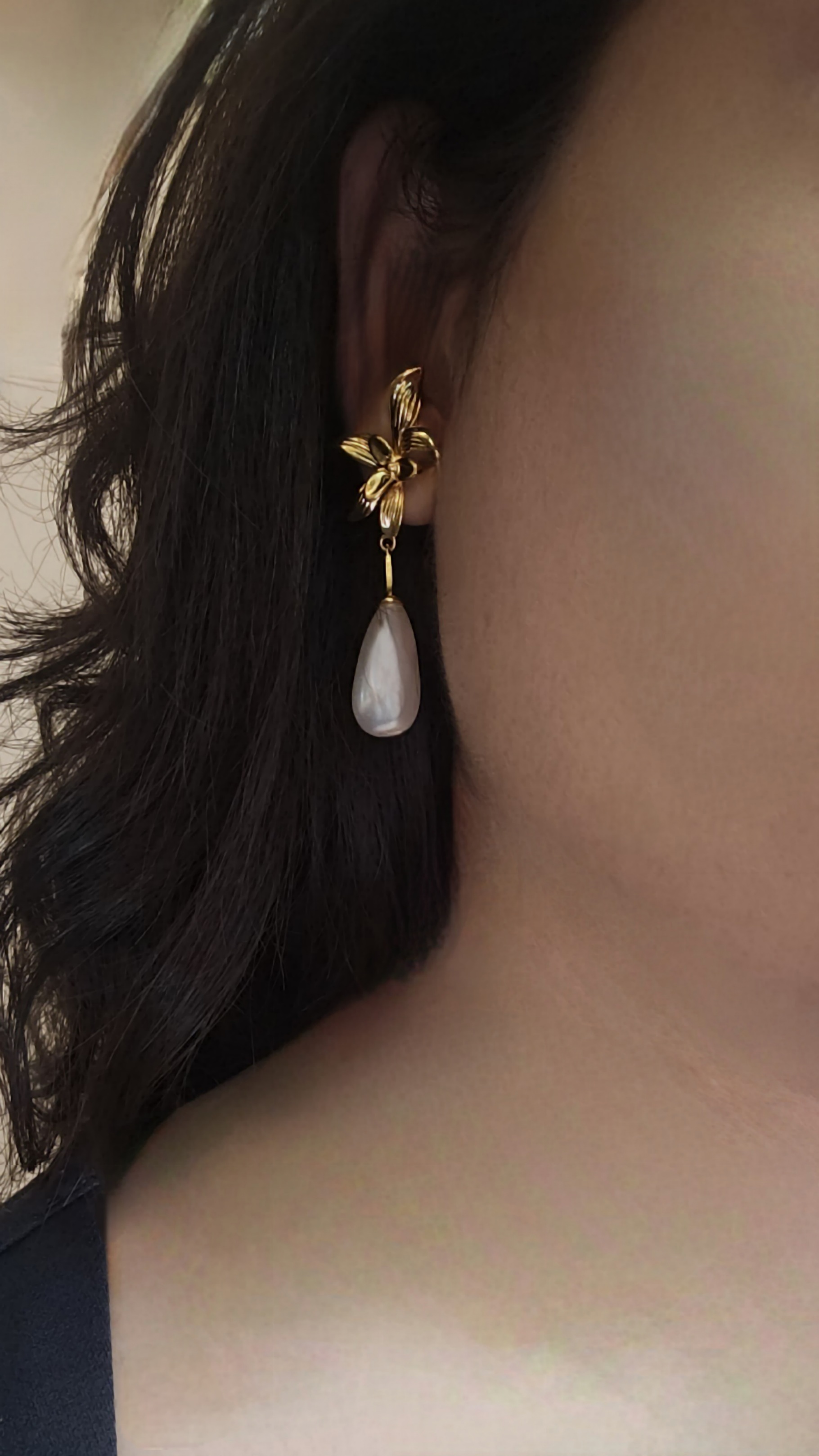 Starflower Pearl Drops Earrings