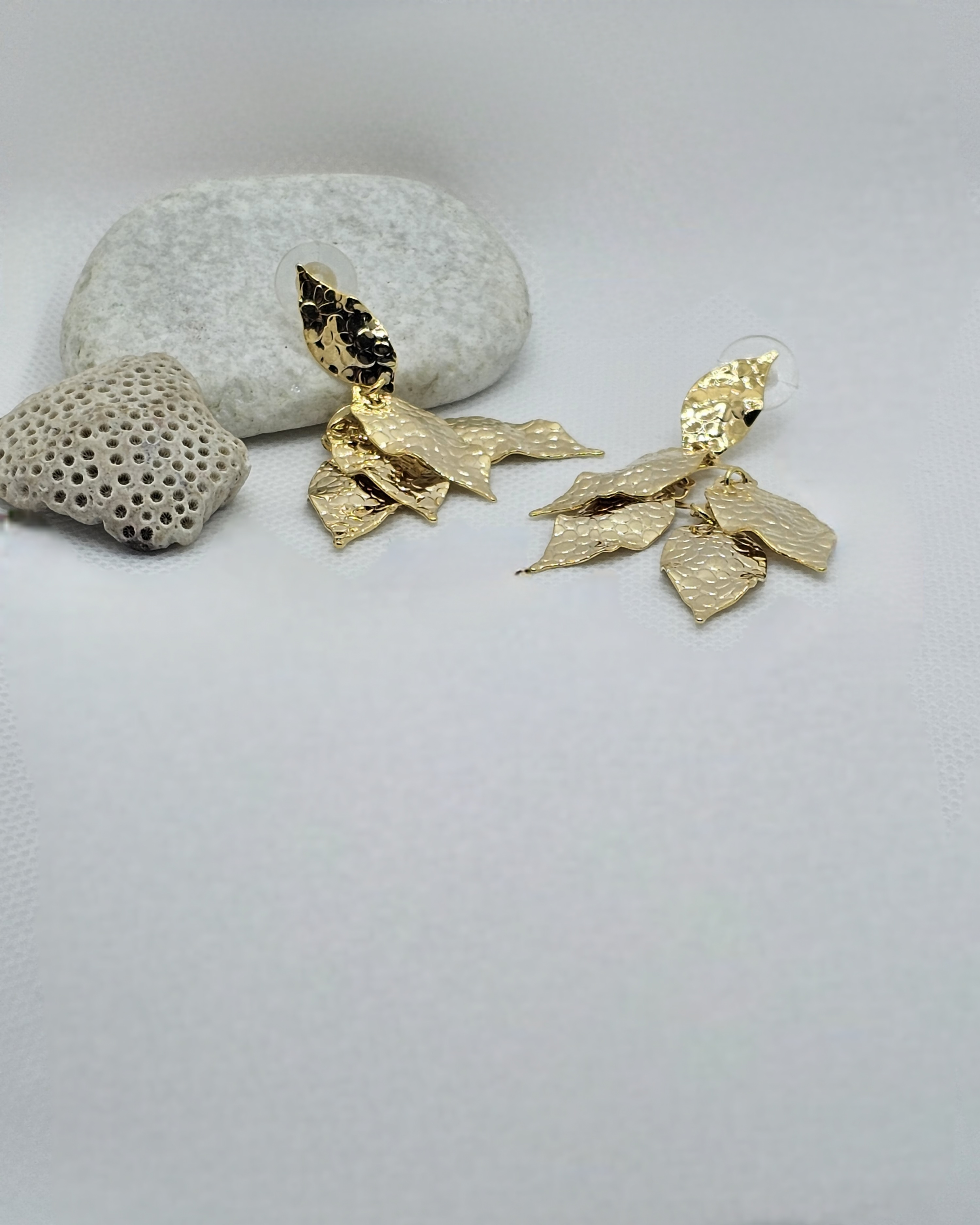 Golden Foliage Earrings