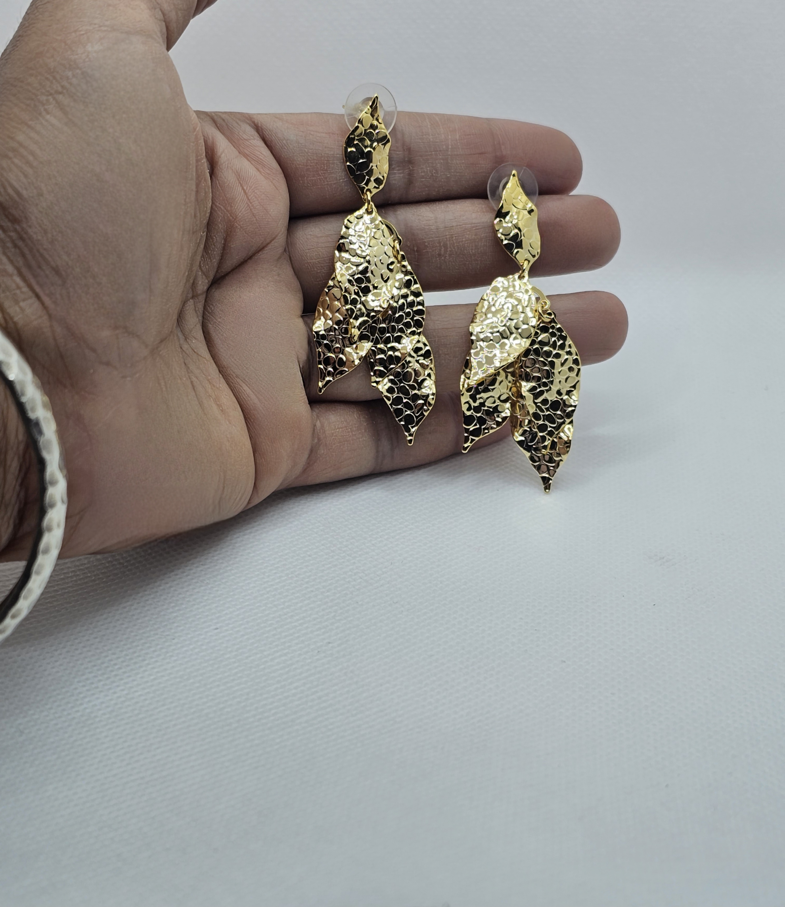 Golden Foliage Earrings