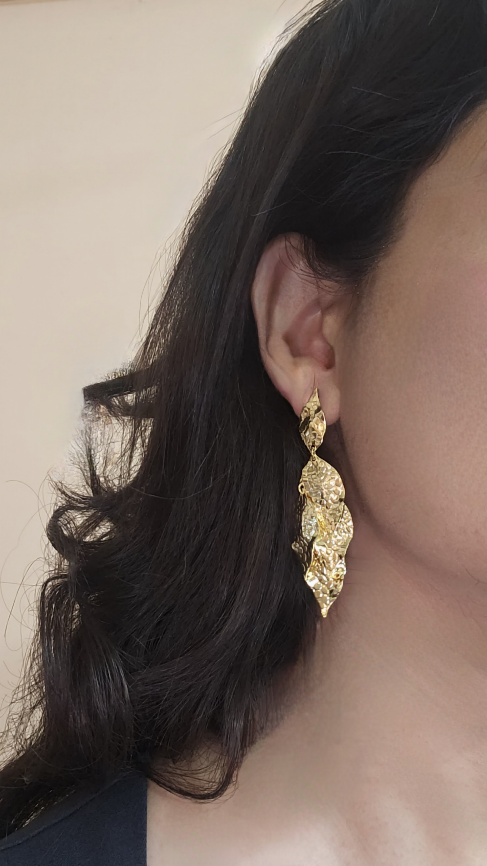 Golden Foliage Earrings