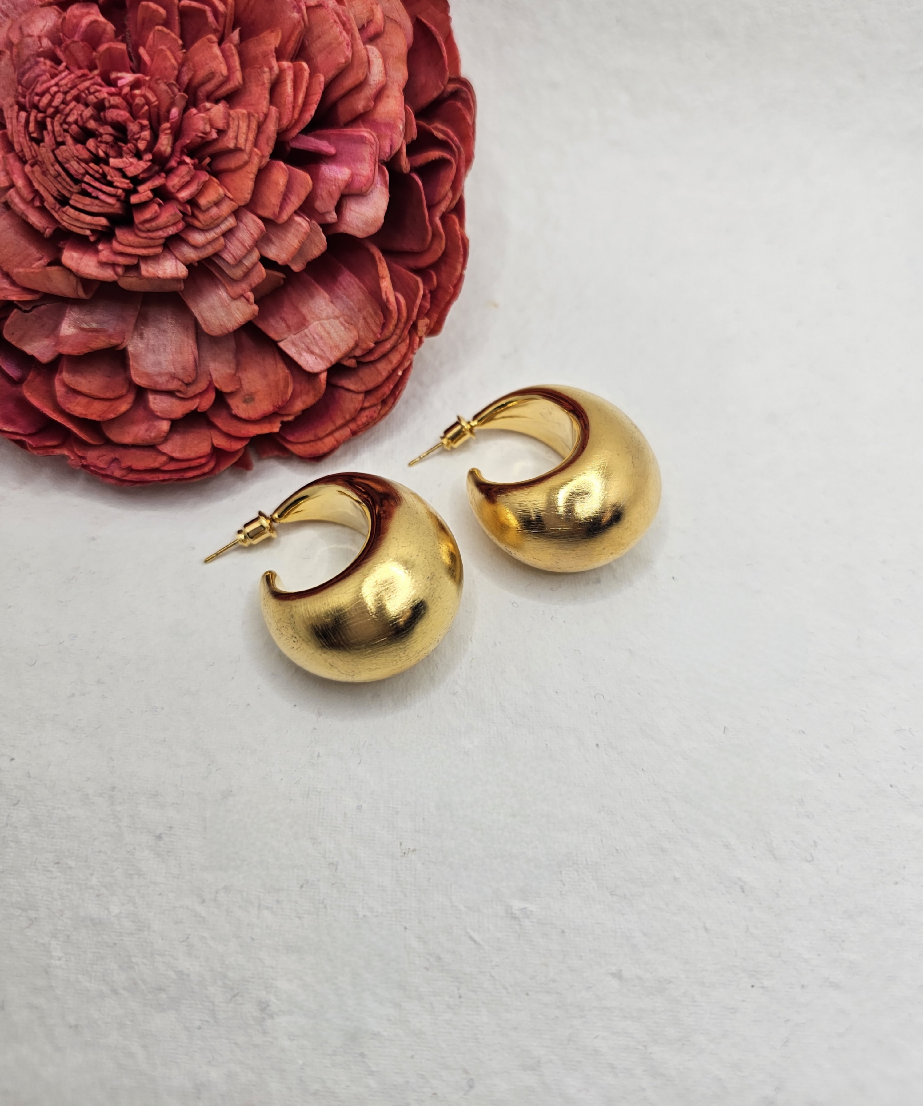 Radiant Reverb Half Hoop Earrings