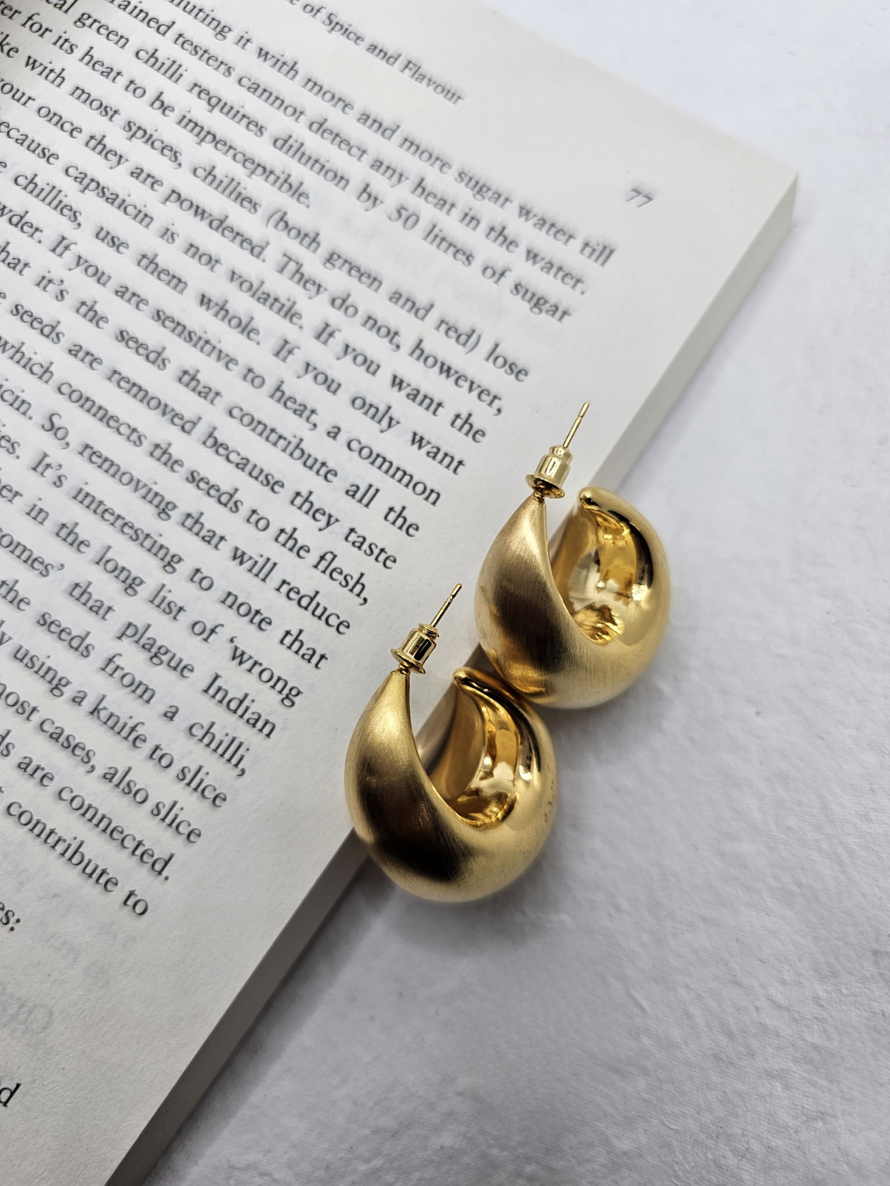 Radiant Reverb Half Hoop Earrings