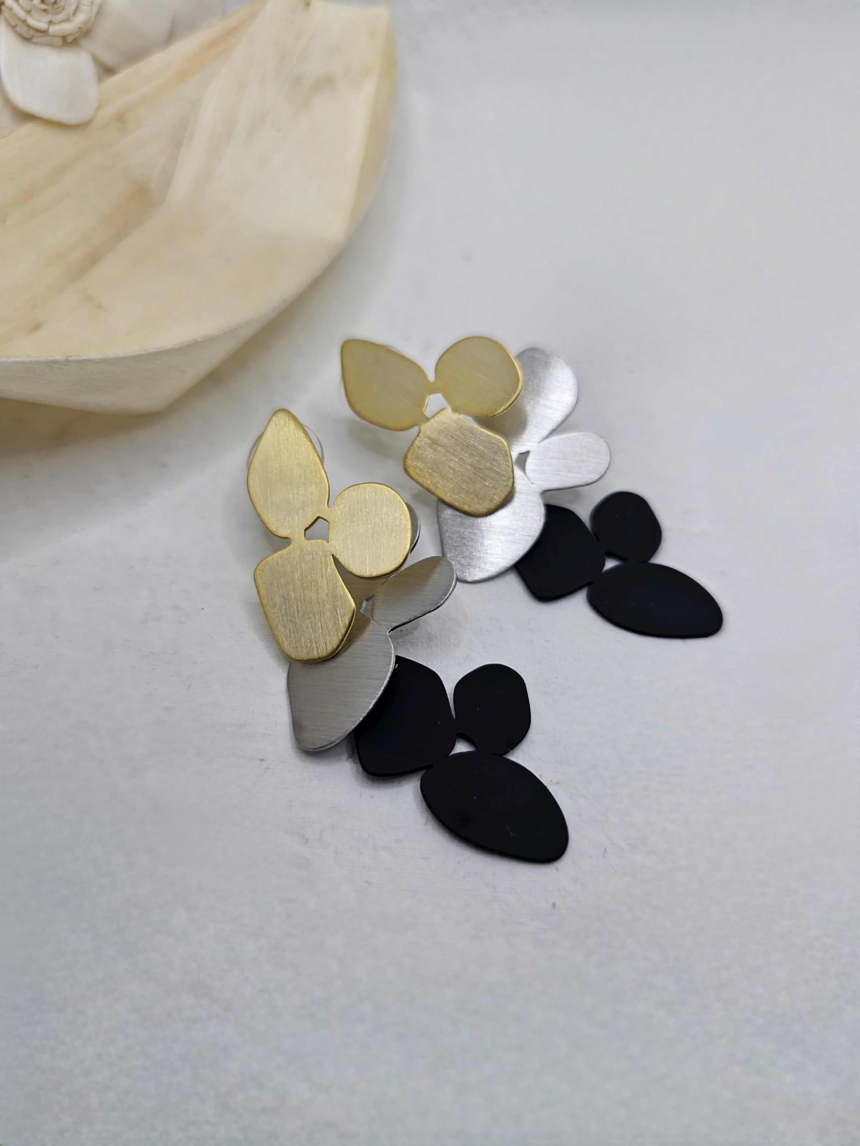 Cascading Trilliums Dangler Earrings