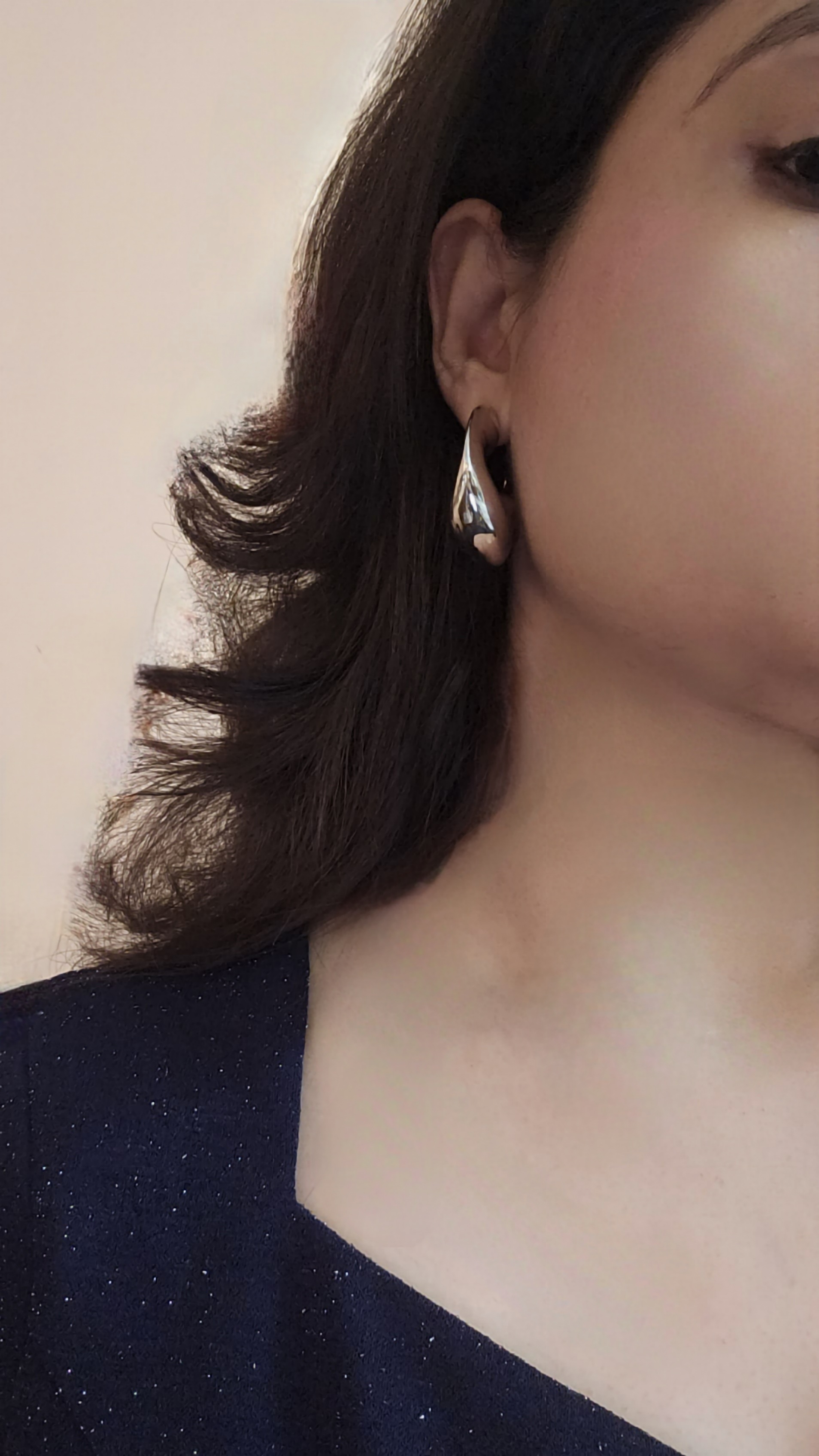 Molten Groove Half-Hoop Earrings