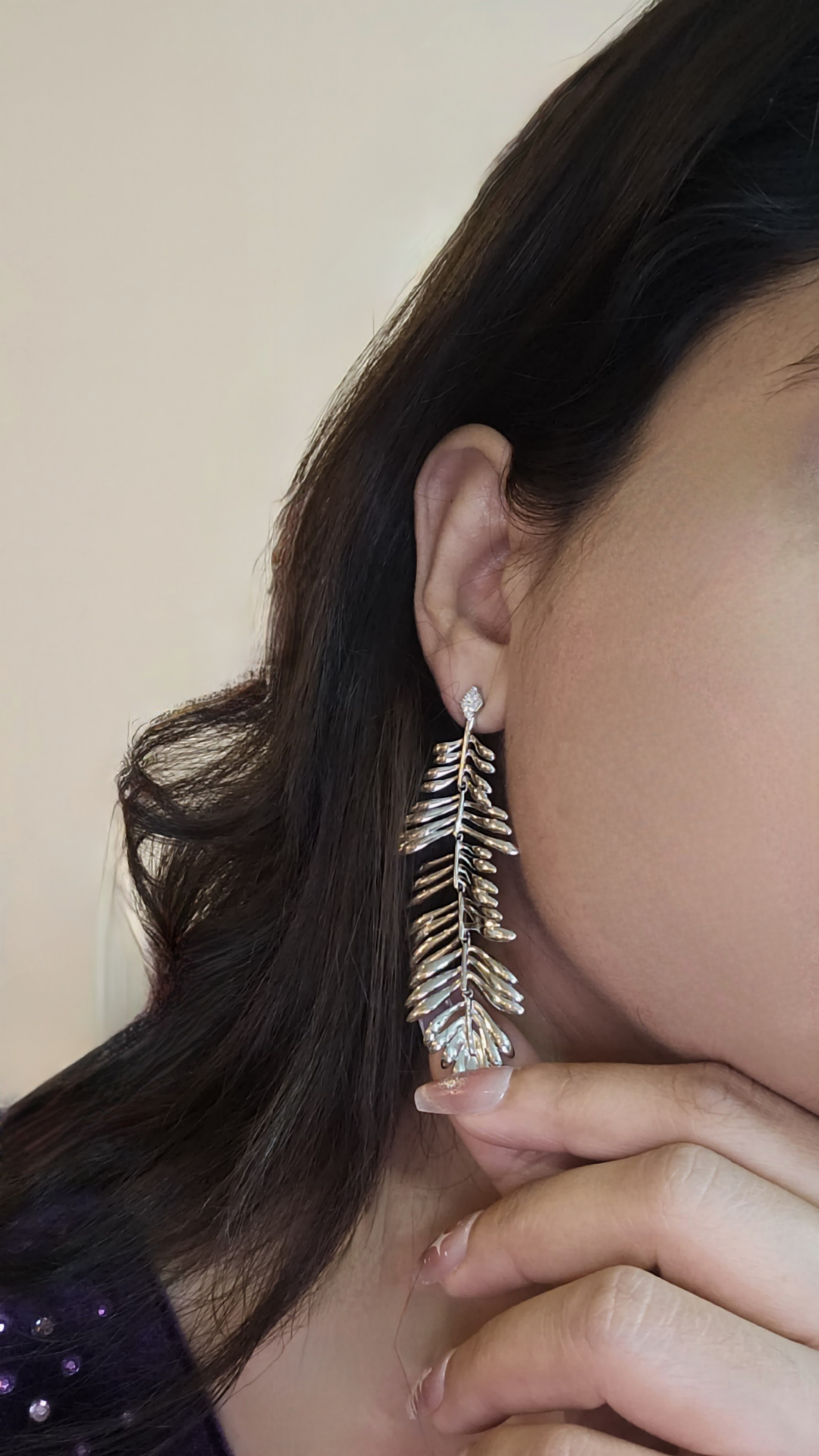 Fluid Fern Dangler Earrings