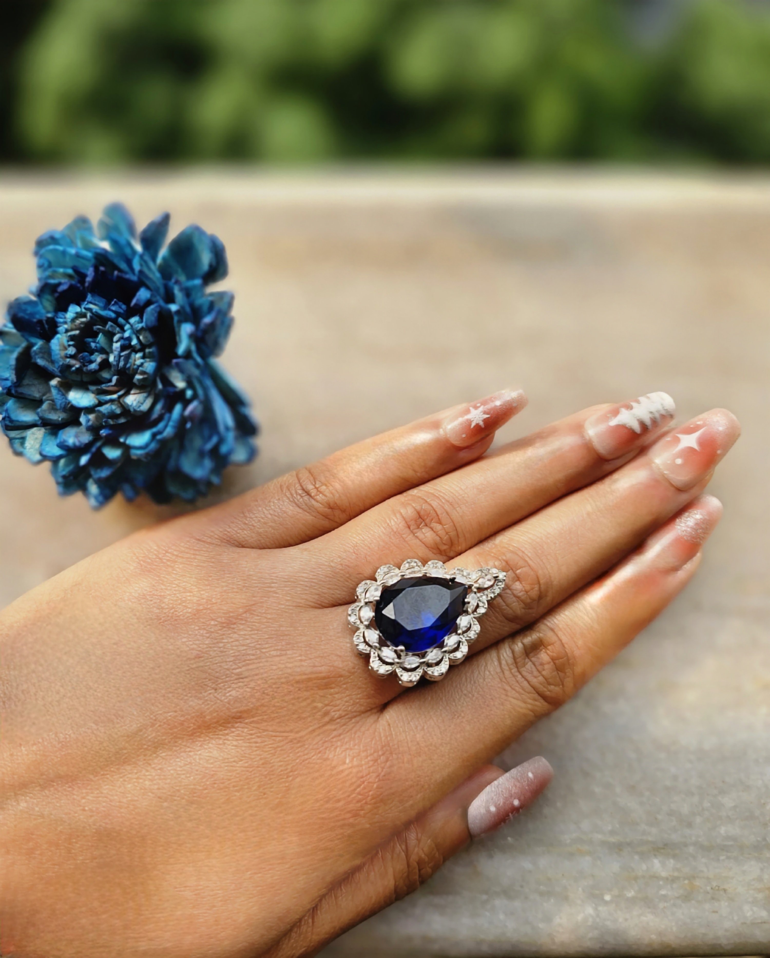 Sparkling Dewdrops Ring