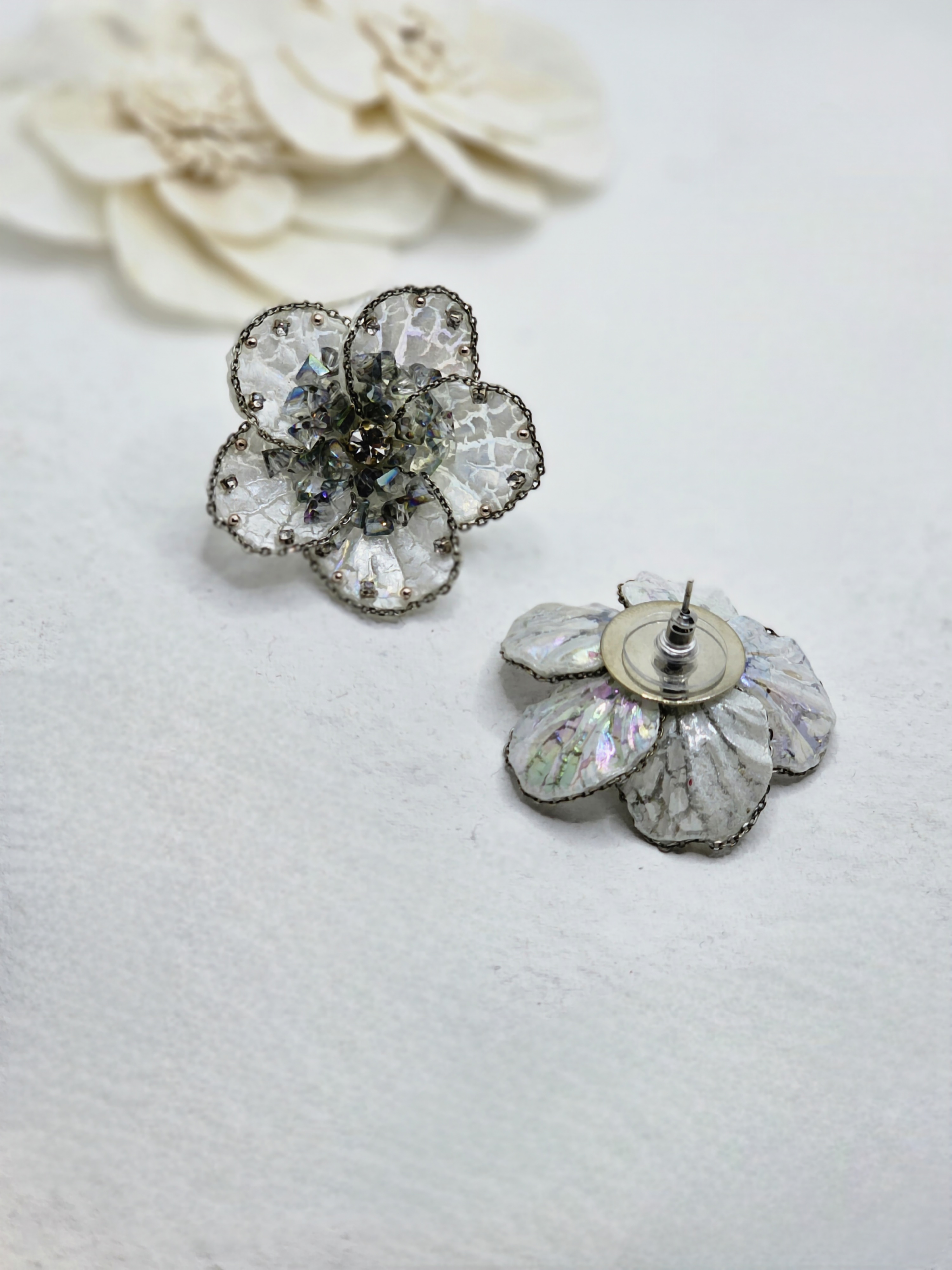 Pretty Plumeria Studs
