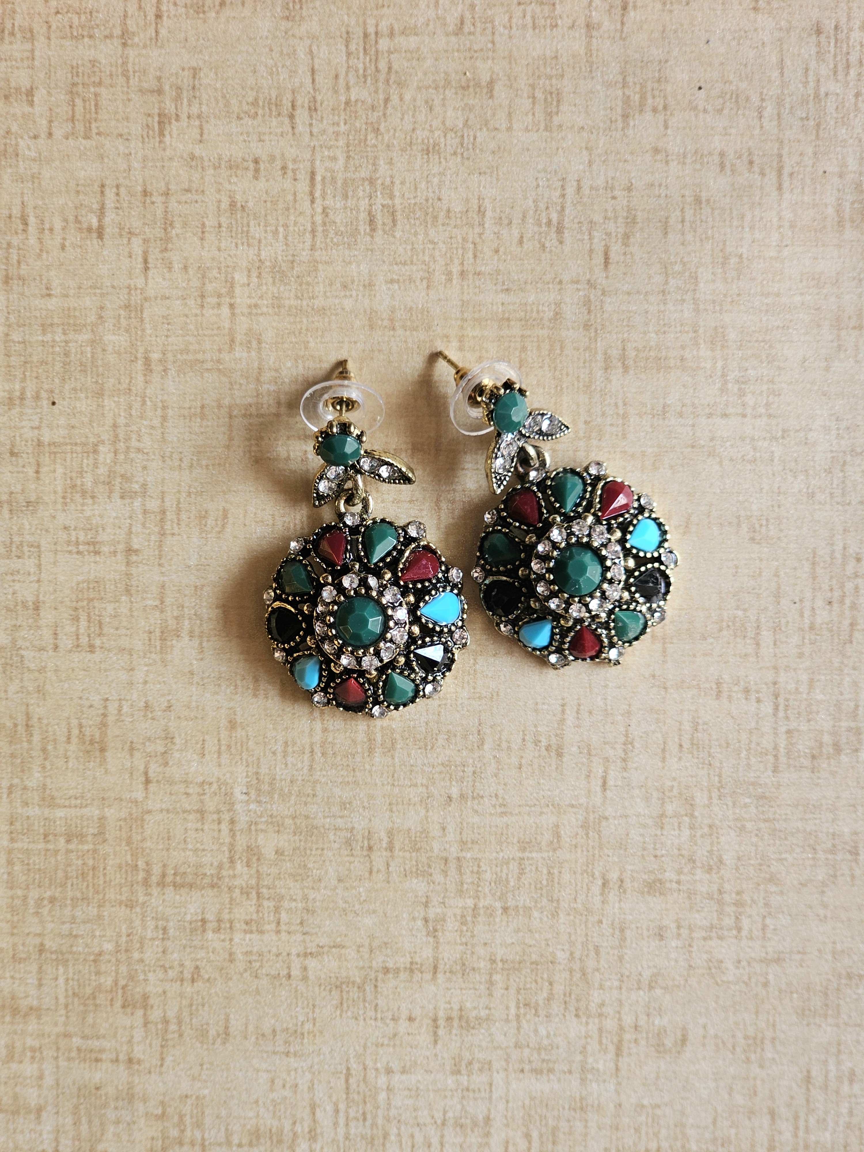 Turquoise Wildflower Necklace Set