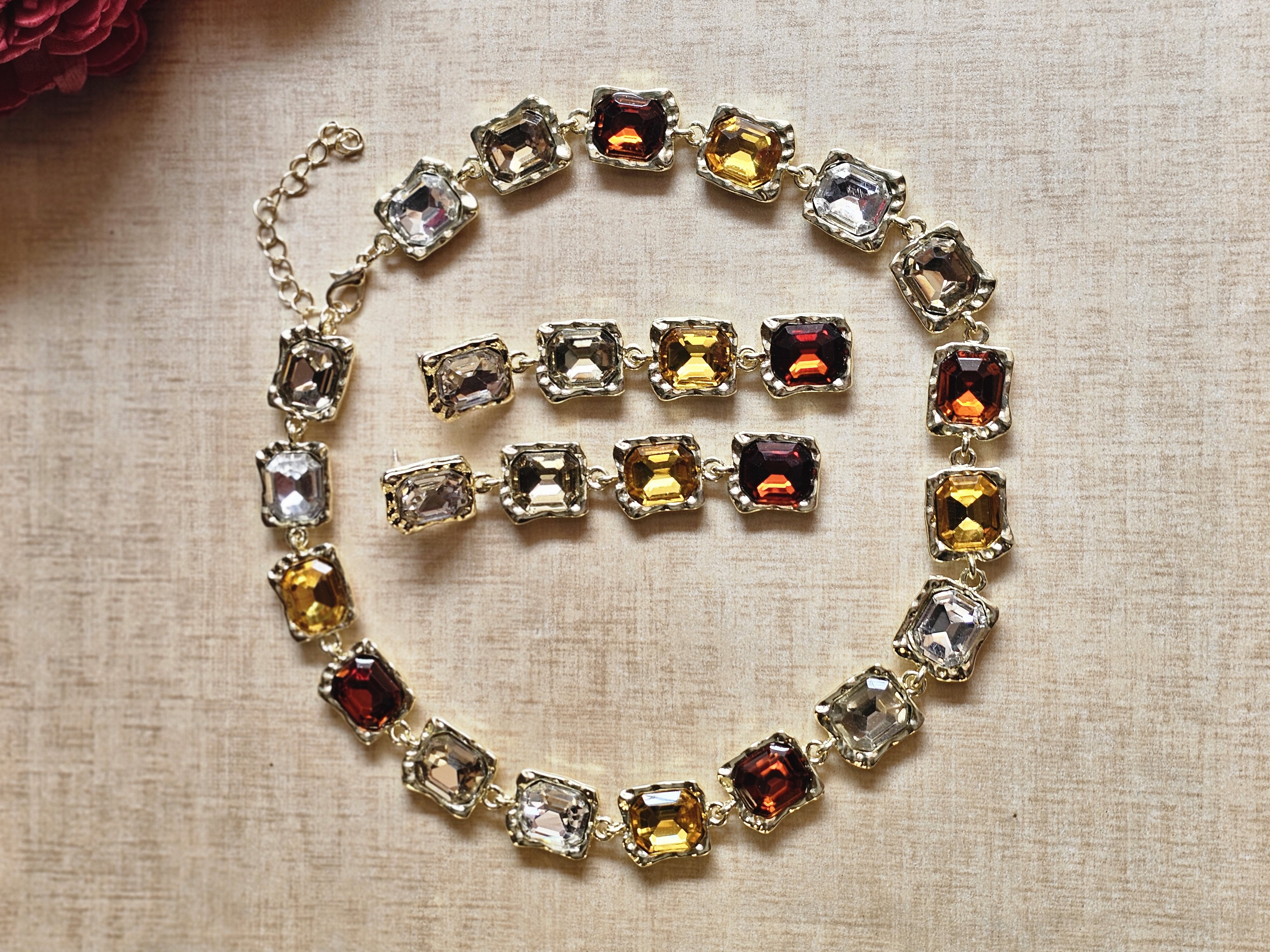 Sunset Gradient Necklace Set