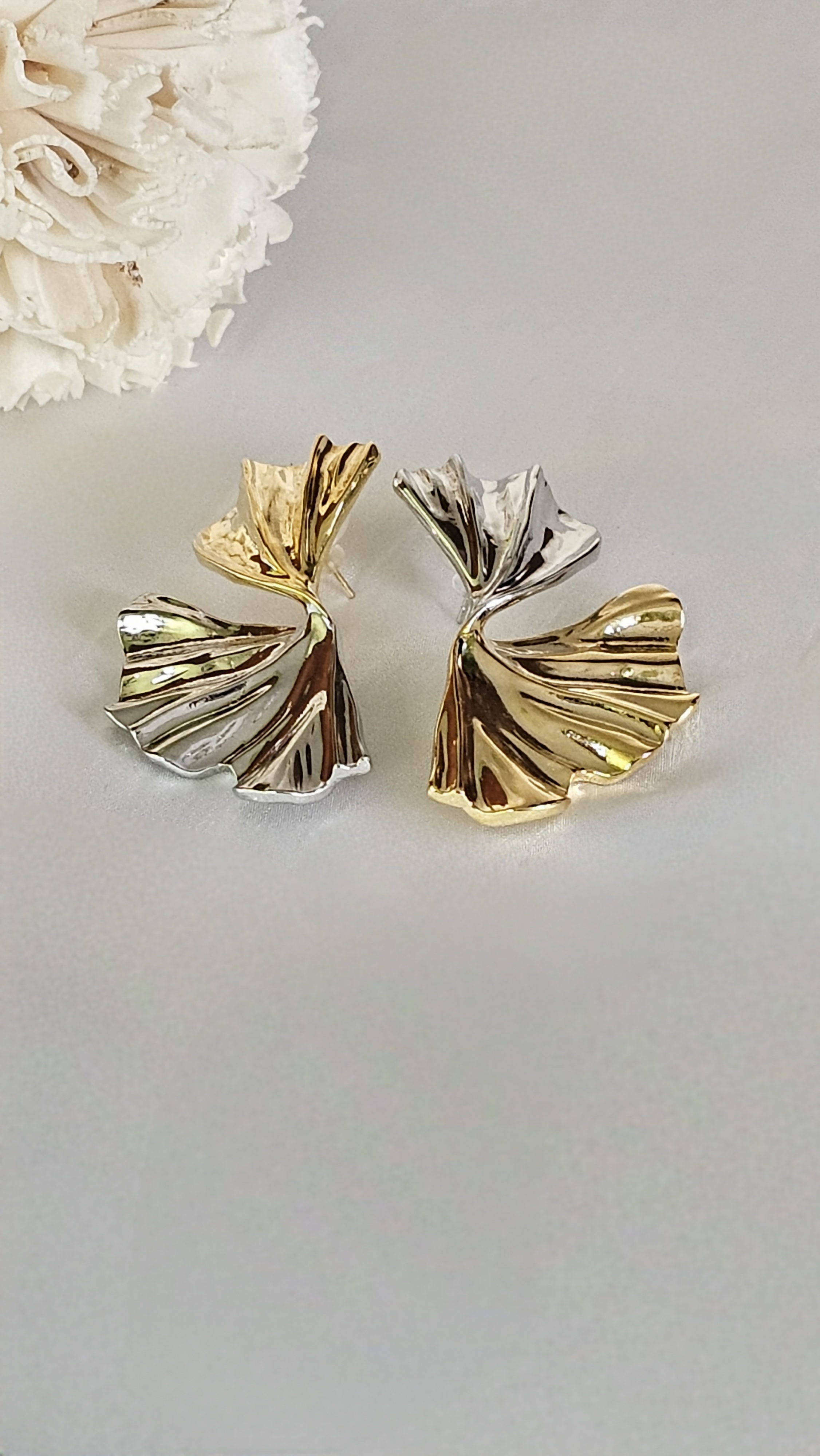 Eternal Leaf Oversized Stud Earrings