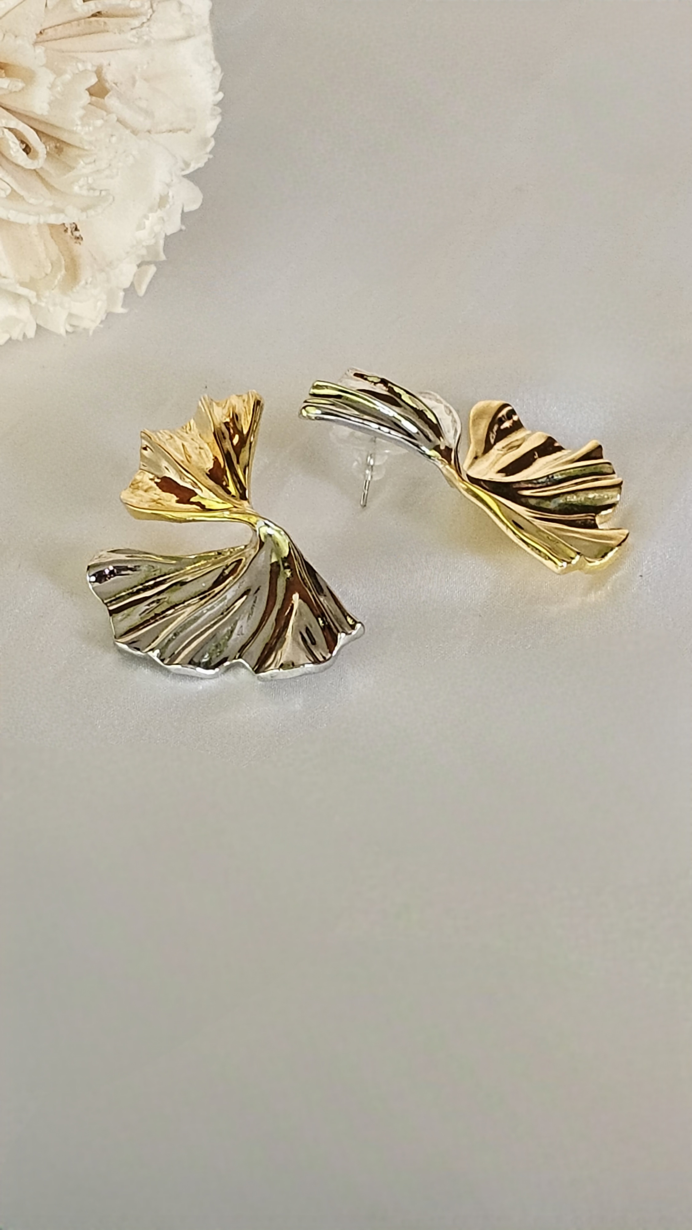 Eternal Leaf Oversized Stud Earrings