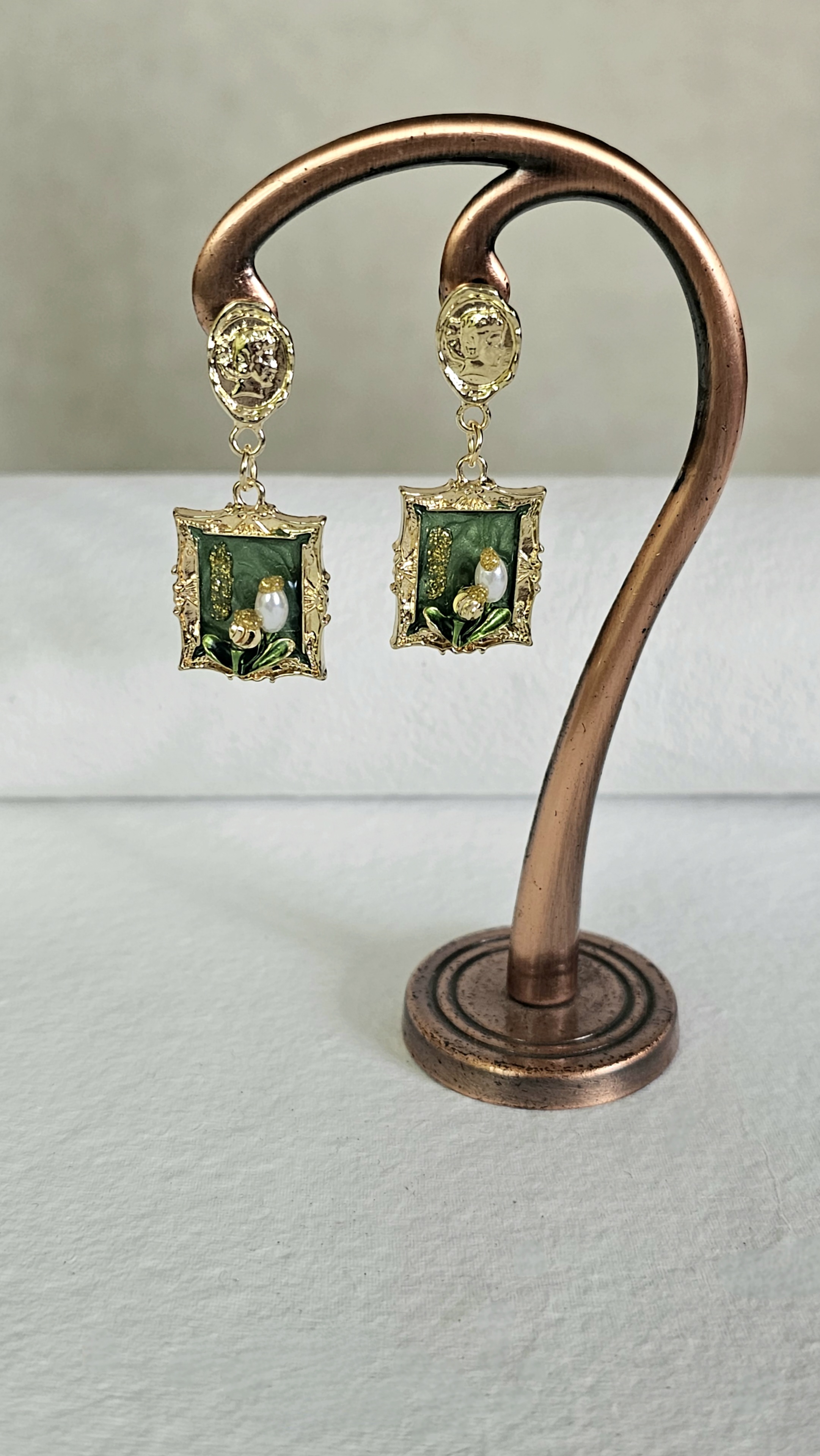 Vistelle Enamel Drop Earrings