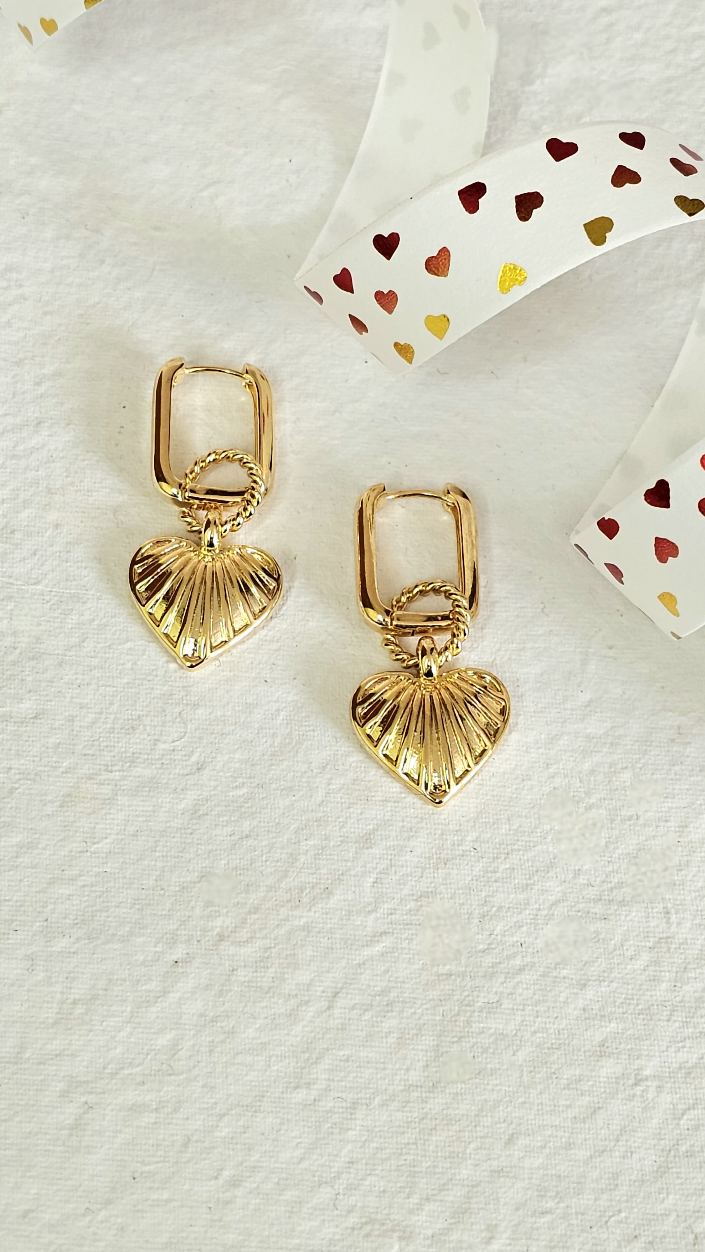 Cori Hug Hoop Drop Earrings